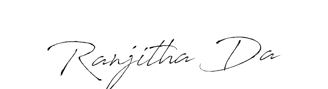Make a beautiful signature design for name Ranjitha Da. With this signature (Antro_Vectra) style, you can create a handwritten signature for free. Ranjitha Da signature style 6 images and pictures png