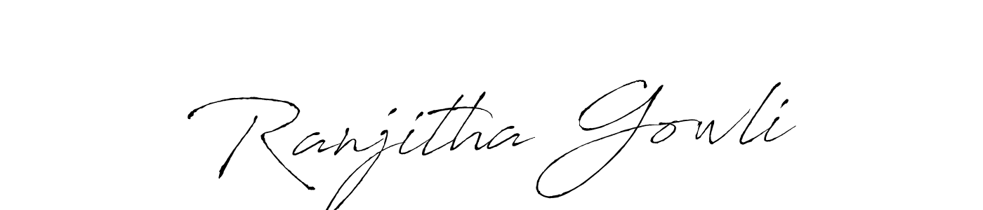 Make a beautiful signature design for name Ranjitha Gowli. Use this online signature maker to create a handwritten signature for free. Ranjitha Gowli signature style 6 images and pictures png