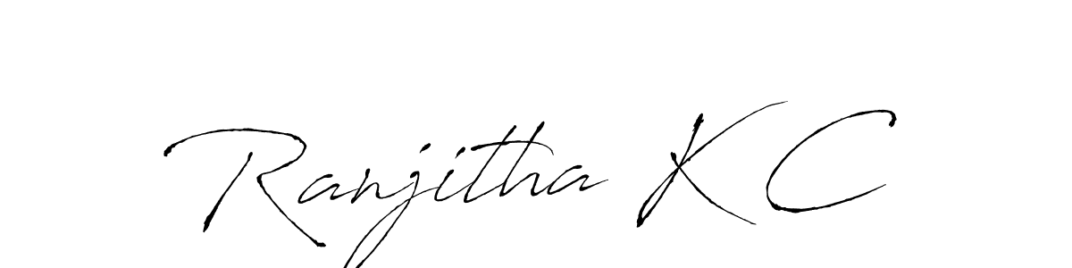 Also we have Ranjitha K C name is the best signature style. Create professional handwritten signature collection using Antro_Vectra autograph style. Ranjitha K C signature style 6 images and pictures png