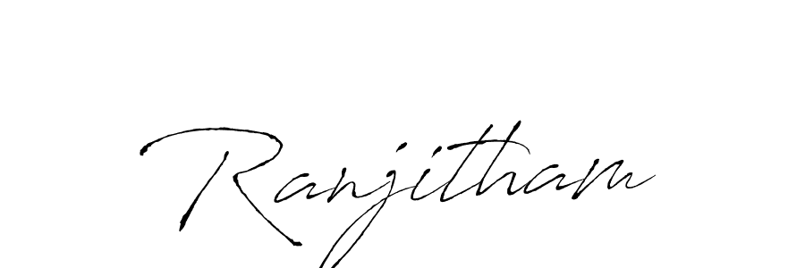 Ranjitham stylish signature style. Best Handwritten Sign (Antro_Vectra) for my name. Handwritten Signature Collection Ideas for my name Ranjitham. Ranjitham signature style 6 images and pictures png