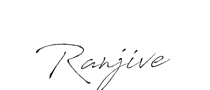 Make a beautiful signature design for name Ranjive. With this signature (Antro_Vectra) style, you can create a handwritten signature for free. Ranjive signature style 6 images and pictures png