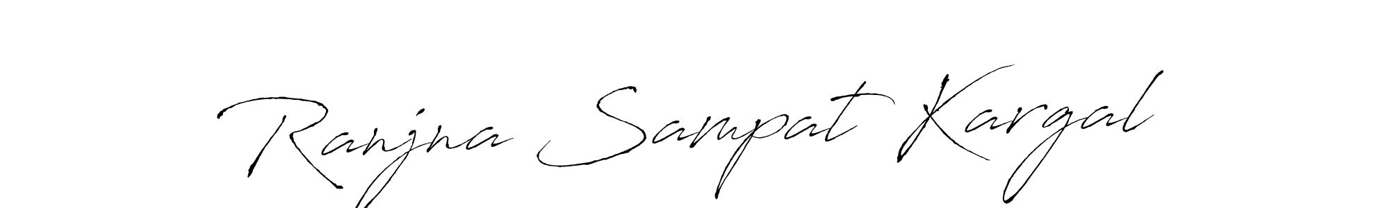 The best way (Antro_Vectra) to make a short signature is to pick only two or three words in your name. The name Ranjna Sampat Kargal include a total of six letters. For converting this name. Ranjna Sampat Kargal signature style 6 images and pictures png
