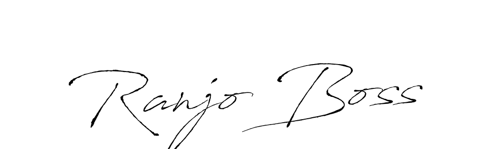 How to make Ranjo Boss signature? Antro_Vectra is a professional autograph style. Create handwritten signature for Ranjo Boss name. Ranjo Boss signature style 6 images and pictures png