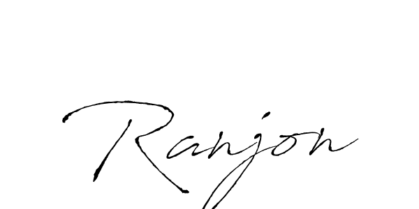 Also we have Ranjon name is the best signature style. Create professional handwritten signature collection using Antro_Vectra autograph style. Ranjon signature style 6 images and pictures png