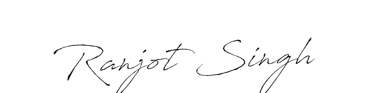 Make a beautiful signature design for name Ranjot Singh. With this signature (Antro_Vectra) style, you can create a handwritten signature for free. Ranjot Singh signature style 6 images and pictures png