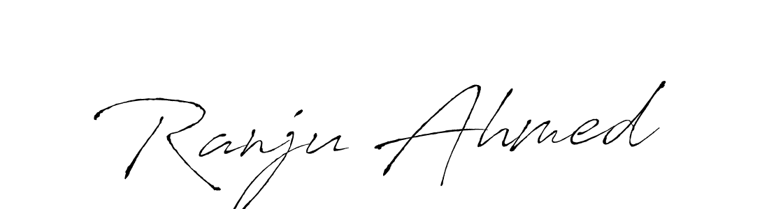 Design your own signature with our free online signature maker. With this signature software, you can create a handwritten (Antro_Vectra) signature for name Ranju Ahmed. Ranju Ahmed signature style 6 images and pictures png