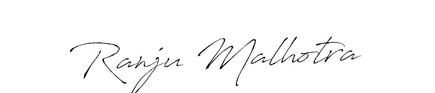 Design your own signature with our free online signature maker. With this signature software, you can create a handwritten (Antro_Vectra) signature for name Ranju Malhotra. Ranju Malhotra signature style 6 images and pictures png