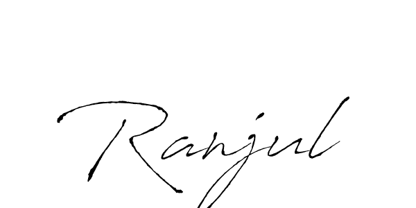 How to make Ranjul signature? Antro_Vectra is a professional autograph style. Create handwritten signature for Ranjul name. Ranjul signature style 6 images and pictures png