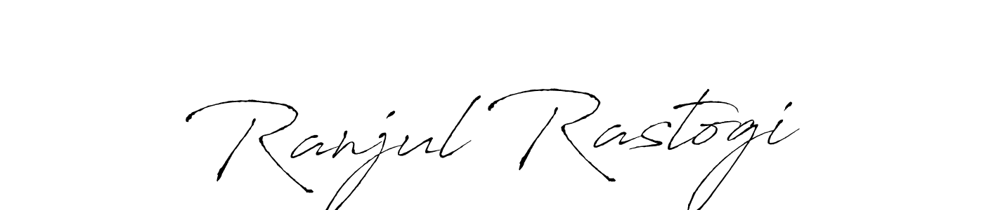 Similarly Antro_Vectra is the best handwritten signature design. Signature creator online .You can use it as an online autograph creator for name Ranjul Rastogi. Ranjul Rastogi signature style 6 images and pictures png