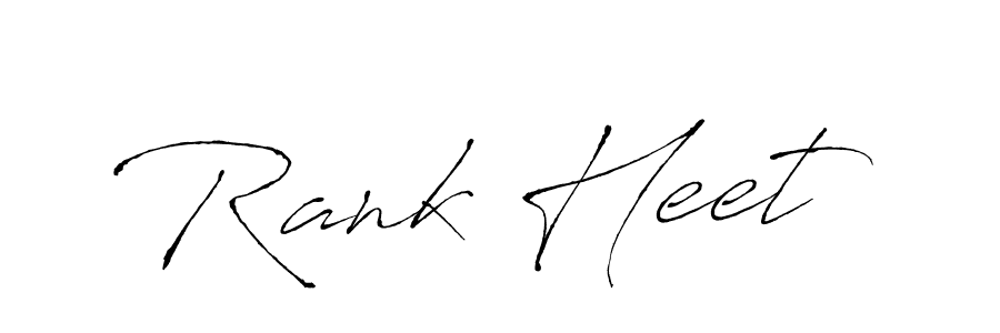 Rank Heet stylish signature style. Best Handwritten Sign (Antro_Vectra) for my name. Handwritten Signature Collection Ideas for my name Rank Heet. Rank Heet signature style 6 images and pictures png