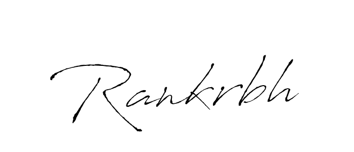 Use a signature maker to create a handwritten signature online. With this signature software, you can design (Antro_Vectra) your own signature for name Rankrbh. Rankrbh signature style 6 images and pictures png