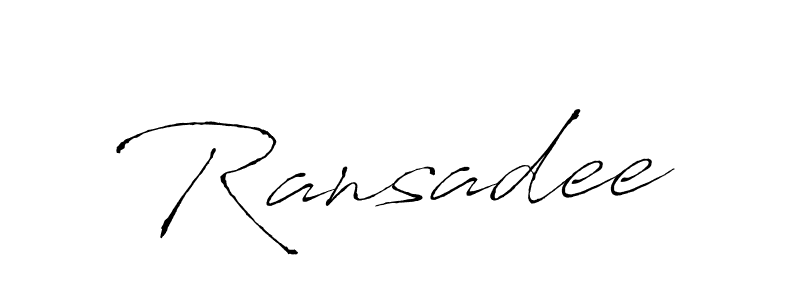 if you are searching for the best signature style for your name Ransadee. so please give up your signature search. here we have designed multiple signature styles  using Antro_Vectra. Ransadee signature style 6 images and pictures png