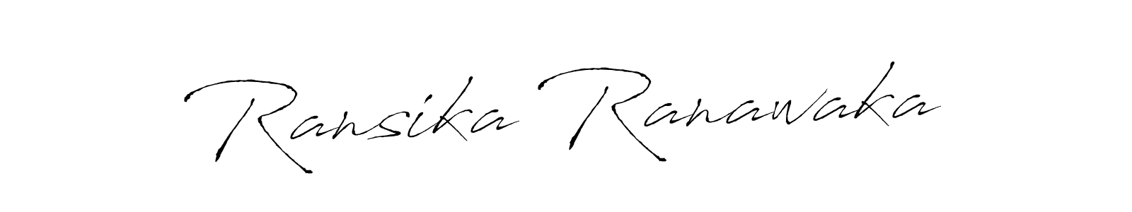 Make a beautiful signature design for name Ransika Ranawaka. With this signature (Antro_Vectra) style, you can create a handwritten signature for free. Ransika Ranawaka signature style 6 images and pictures png