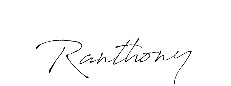 Also You can easily find your signature by using the search form. We will create Ranthony name handwritten signature images for you free of cost using Antro_Vectra sign style. Ranthony signature style 6 images and pictures png