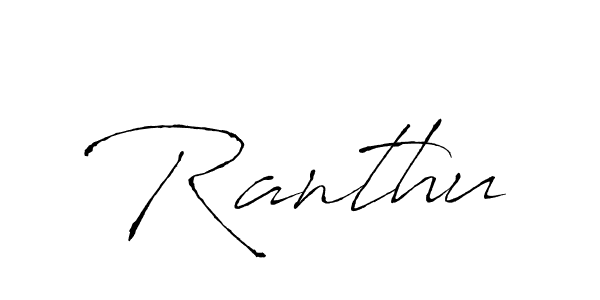 Make a beautiful signature design for name Ranthu. Use this online signature maker to create a handwritten signature for free. Ranthu signature style 6 images and pictures png