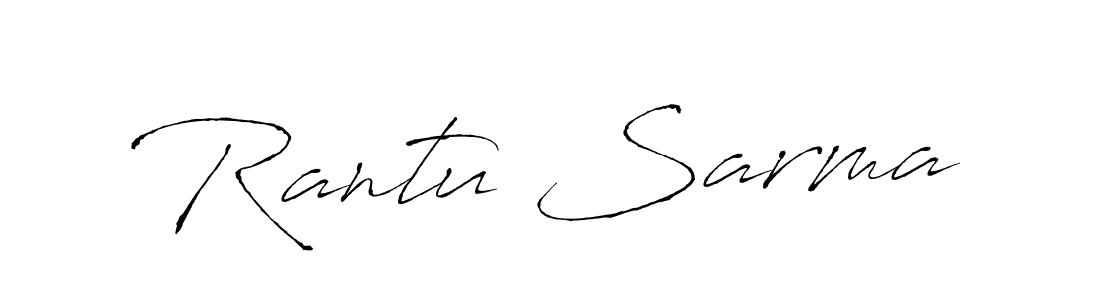 Create a beautiful signature design for name Rantu Sarma. With this signature (Antro_Vectra) fonts, you can make a handwritten signature for free. Rantu Sarma signature style 6 images and pictures png