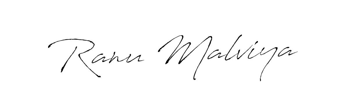 It looks lik you need a new signature style for name Ranu Malviya. Design unique handwritten (Antro_Vectra) signature with our free signature maker in just a few clicks. Ranu Malviya signature style 6 images and pictures png