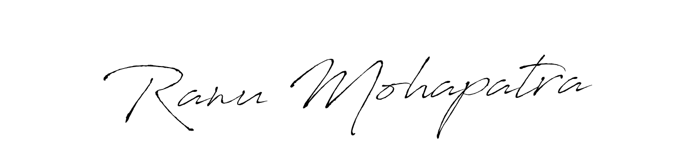 The best way (Antro_Vectra) to make a short signature is to pick only two or three words in your name. The name Ranu Mohapatra include a total of six letters. For converting this name. Ranu Mohapatra signature style 6 images and pictures png