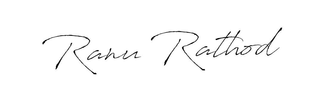 Antro_Vectra is a professional signature style that is perfect for those who want to add a touch of class to their signature. It is also a great choice for those who want to make their signature more unique. Get Ranu Rathod name to fancy signature for free. Ranu Rathod signature style 6 images and pictures png