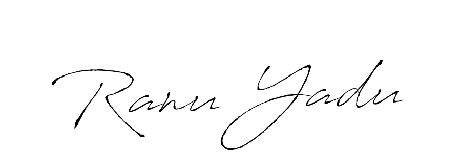 Use a signature maker to create a handwritten signature online. With this signature software, you can design (Antro_Vectra) your own signature for name Ranu Yadu. Ranu Yadu signature style 6 images and pictures png