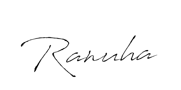 Make a beautiful signature design for name Ranuha. Use this online signature maker to create a handwritten signature for free. Ranuha signature style 6 images and pictures png
