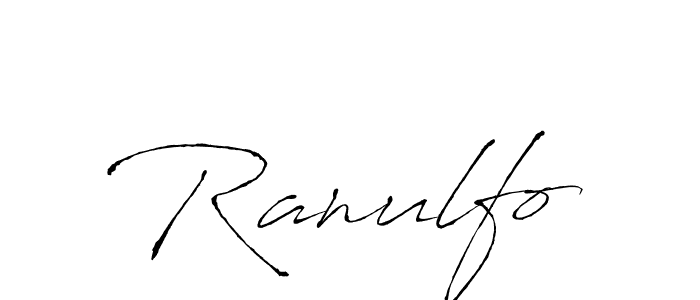 Design your own signature with our free online signature maker. With this signature software, you can create a handwritten (Antro_Vectra) signature for name Ranulfo. Ranulfo signature style 6 images and pictures png