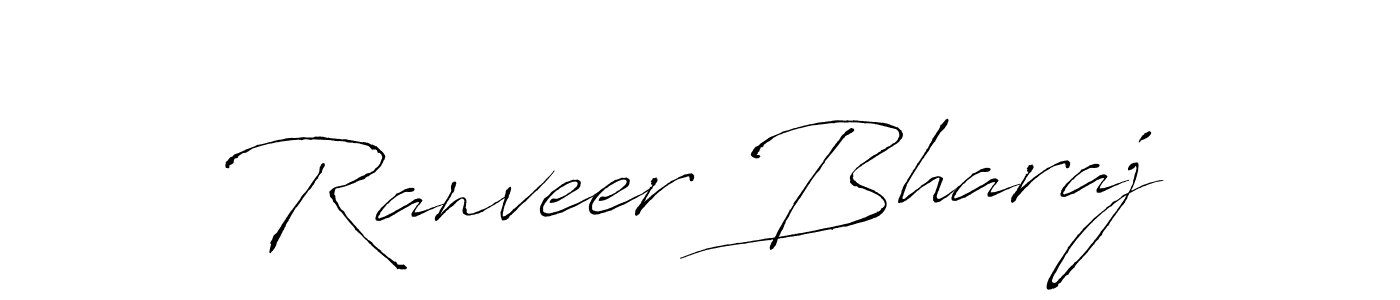 Make a beautiful signature design for name Ranveer Bharaj. With this signature (Antro_Vectra) style, you can create a handwritten signature for free. Ranveer Bharaj signature style 6 images and pictures png