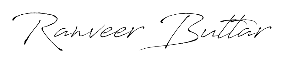 If you are searching for the best signature style for your name Ranveer Buttar, here we have designed multiple signature styles using Antro_Vectra. Ranveer Buttar signature style 6 images and pictures png