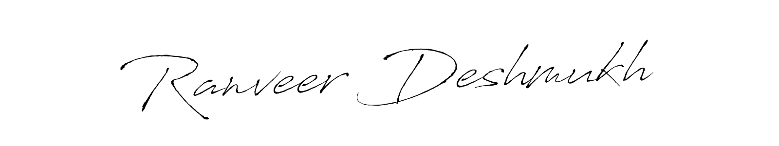 Also we have Ranveer Deshmukh name is the best signature style. Create professional handwritten signature collection using Antro_Vectra autograph style. Ranveer Deshmukh signature style 6 images and pictures png