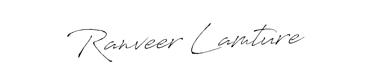 Similarly Antro_Vectra is the best handwritten signature design. Signature creator online .You can use it as an online autograph creator for name Ranveer Lamture. Ranveer Lamture signature style 6 images and pictures png