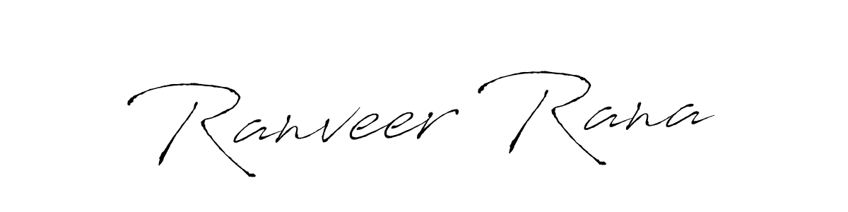 Design your own signature with our free online signature maker. With this signature software, you can create a handwritten (Antro_Vectra) signature for name Ranveer Rana. Ranveer Rana signature style 6 images and pictures png