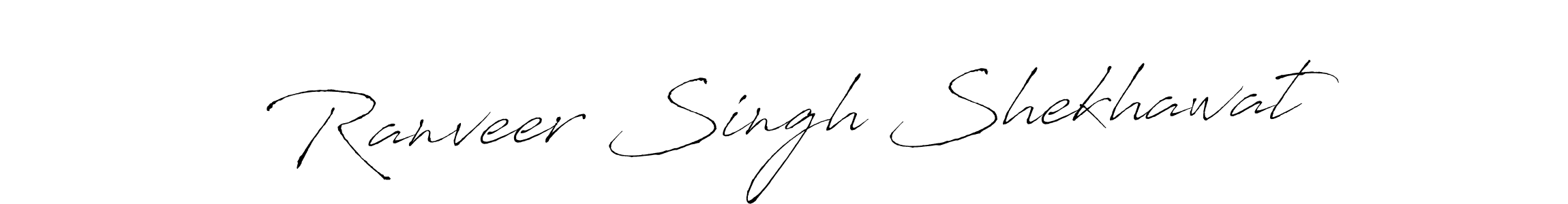 Design your own signature with our free online signature maker. With this signature software, you can create a handwritten (Antro_Vectra) signature for name Ranveer Singh Shekhawat. Ranveer Singh Shekhawat signature style 6 images and pictures png