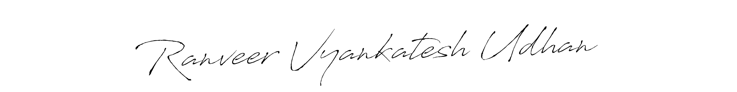 Ranveer Vyankatesh Udhan stylish signature style. Best Handwritten Sign (Antro_Vectra) for my name. Handwritten Signature Collection Ideas for my name Ranveer Vyankatesh Udhan. Ranveer Vyankatesh Udhan signature style 6 images and pictures png