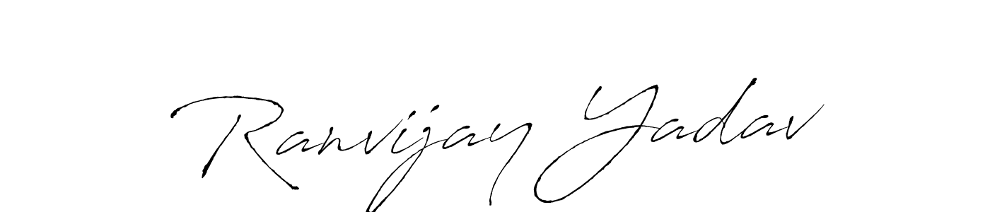 Also we have Ranvijay Yadav name is the best signature style. Create professional handwritten signature collection using Antro_Vectra autograph style. Ranvijay Yadav signature style 6 images and pictures png
