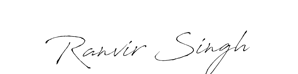 Ranvir Singh stylish signature style. Best Handwritten Sign (Antro_Vectra) for my name. Handwritten Signature Collection Ideas for my name Ranvir Singh. Ranvir Singh signature style 6 images and pictures png