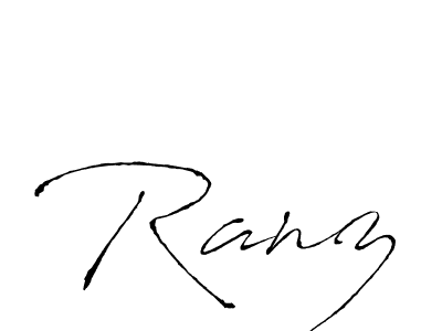 Make a beautiful signature design for name Ranz. Use this online signature maker to create a handwritten signature for free. Ranz signature style 6 images and pictures png