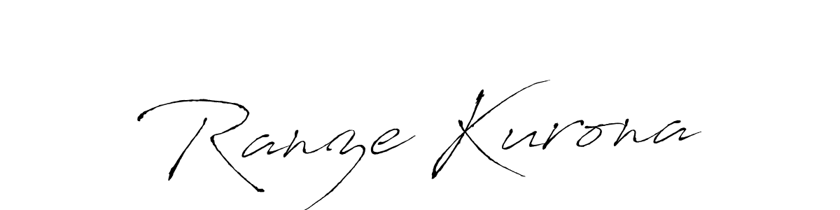 Also You can easily find your signature by using the search form. We will create Ranze Kurona name handwritten signature images for you free of cost using Antro_Vectra sign style. Ranze Kurona signature style 6 images and pictures png