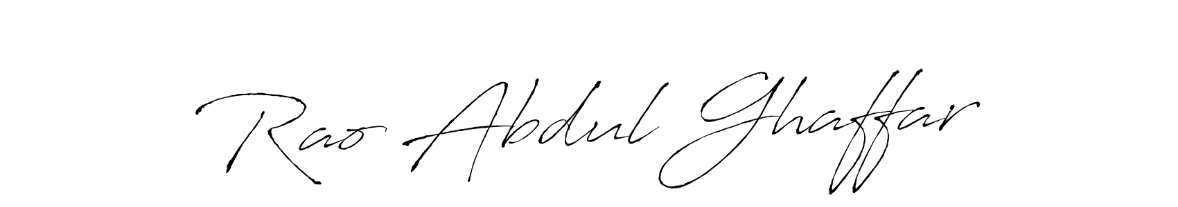 Antro_Vectra is a professional signature style that is perfect for those who want to add a touch of class to their signature. It is also a great choice for those who want to make their signature more unique. Get Rao Abdul Ghaffar name to fancy signature for free. Rao Abdul Ghaffar signature style 6 images and pictures png