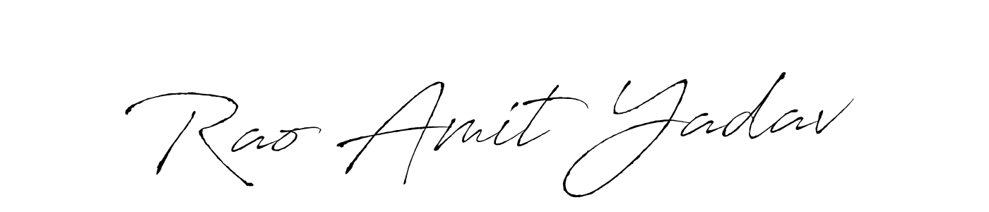 Create a beautiful signature design for name Rao Amit Yadav. With this signature (Antro_Vectra) fonts, you can make a handwritten signature for free. Rao Amit Yadav signature style 6 images and pictures png