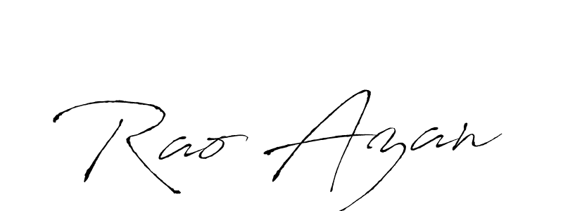 Create a beautiful signature design for name Rao Azan. With this signature (Antro_Vectra) fonts, you can make a handwritten signature for free. Rao Azan signature style 6 images and pictures png