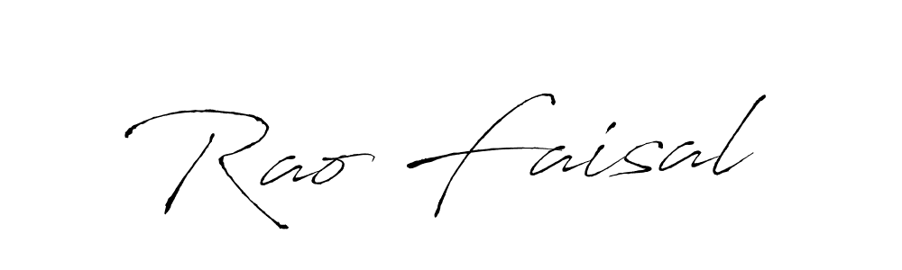 Make a beautiful signature design for name Rao Faisal. With this signature (Antro_Vectra) style, you can create a handwritten signature for free. Rao Faisal signature style 6 images and pictures png