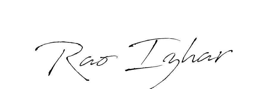 Also we have Rao Izhar name is the best signature style. Create professional handwritten signature collection using Antro_Vectra autograph style. Rao Izhar signature style 6 images and pictures png