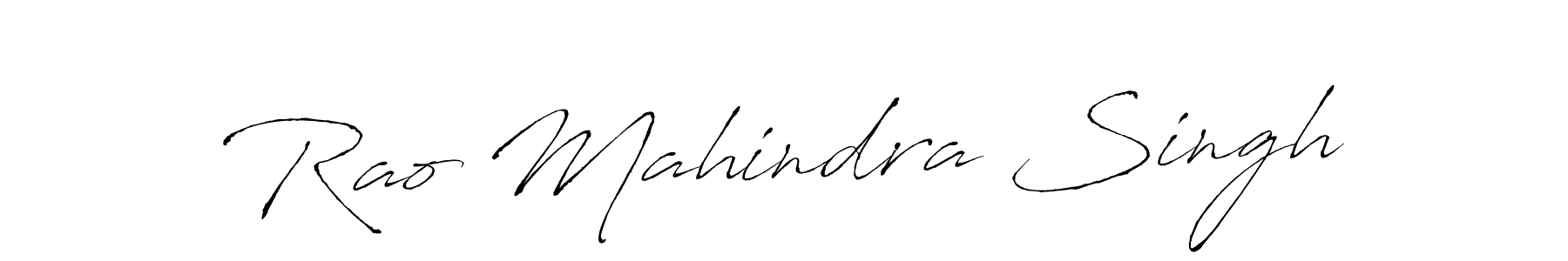 Create a beautiful signature design for name Rao Mahindra Singh. With this signature (Antro_Vectra) fonts, you can make a handwritten signature for free. Rao Mahindra Singh signature style 6 images and pictures png