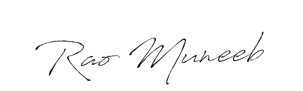 if you are searching for the best signature style for your name Rao Muneeb. so please give up your signature search. here we have designed multiple signature styles  using Antro_Vectra. Rao Muneeb signature style 6 images and pictures png