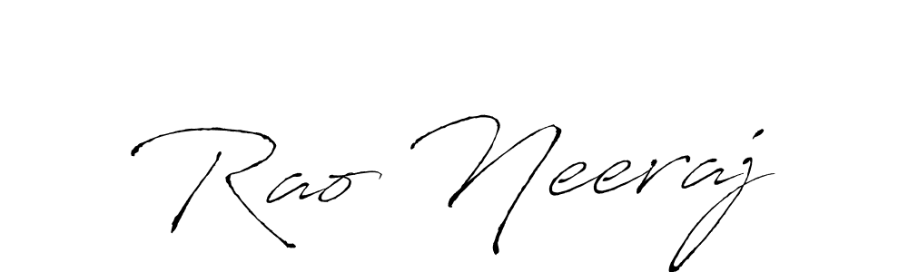 Use a signature maker to create a handwritten signature online. With this signature software, you can design (Antro_Vectra) your own signature for name Rao Neeraj. Rao Neeraj signature style 6 images and pictures png
