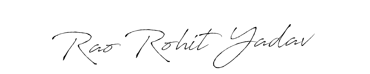 Create a beautiful signature design for name Rao Rohit Yadav. With this signature (Antro_Vectra) fonts, you can make a handwritten signature for free. Rao Rohit Yadav signature style 6 images and pictures png