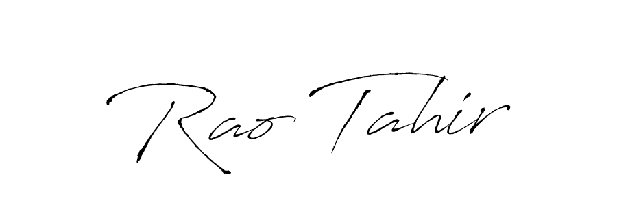 Rao Tahir stylish signature style. Best Handwritten Sign (Antro_Vectra) for my name. Handwritten Signature Collection Ideas for my name Rao Tahir. Rao Tahir signature style 6 images and pictures png