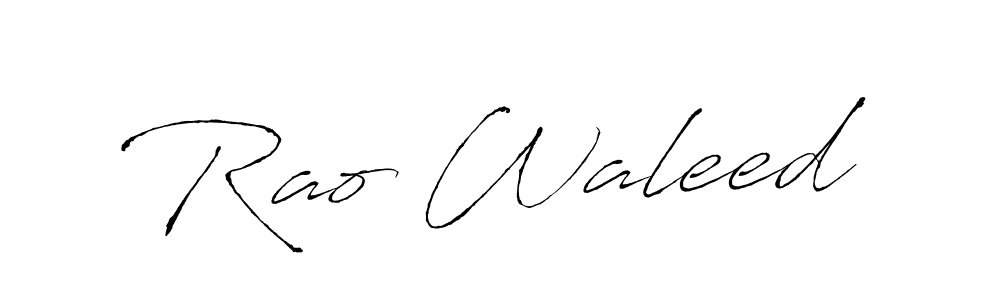 Use a signature maker to create a handwritten signature online. With this signature software, you can design (Antro_Vectra) your own signature for name Rao Waleed. Rao Waleed signature style 6 images and pictures png