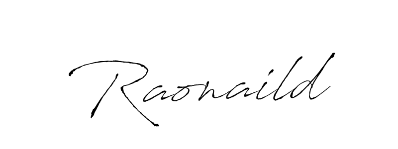 How to make Raonaild name signature. Use Antro_Vectra style for creating short signs online. This is the latest handwritten sign. Raonaild signature style 6 images and pictures png