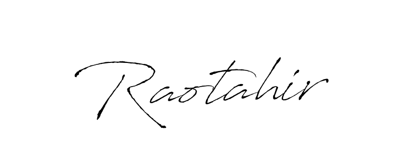 The best way (Antro_Vectra) to make a short signature is to pick only two or three words in your name. The name Raotahir include a total of six letters. For converting this name. Raotahir signature style 6 images and pictures png